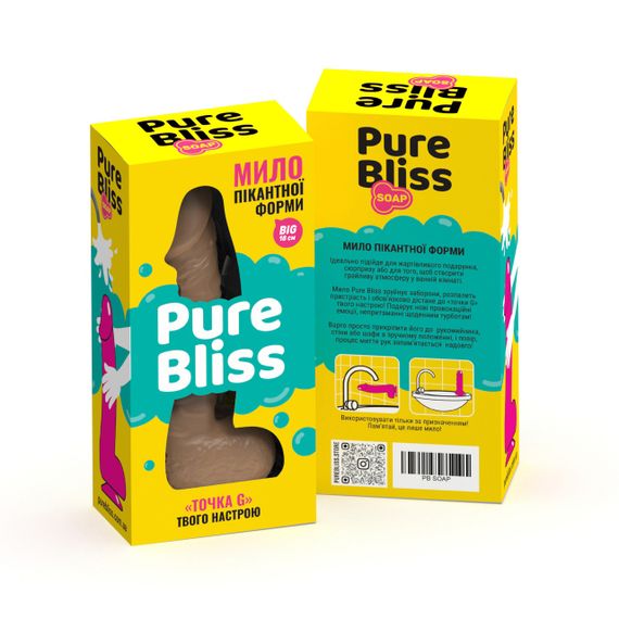 Мило член на присосці Pure Bliss BIG коричневе, 18 см sexstyle | Зображення 7