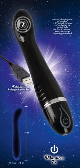 Вібратор для точки G НІЧНІ ВОГНІ Sex Aura | Зображення 8