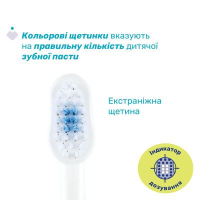 Детская зубная щетка Chicco на присоске, 3-6 лет, 2 шт. (12084.00) | Зображення 1