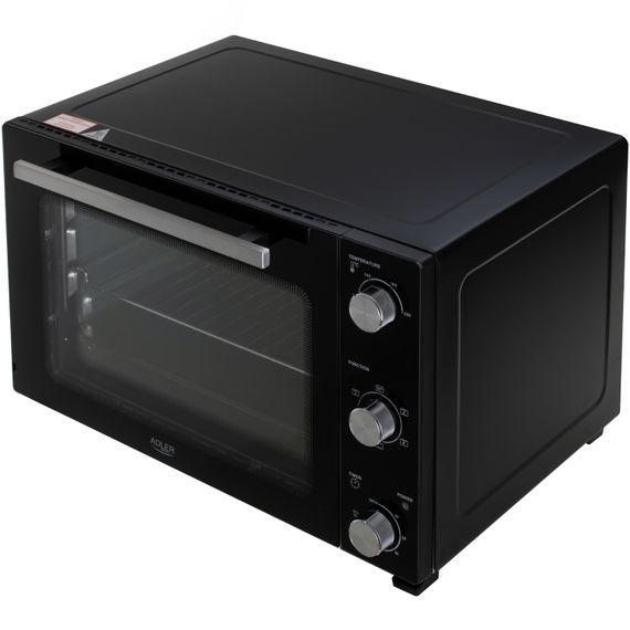 Електрична піч Adler AD 6026 1800Вт/ 48л /електроплита/ механічне керування/чорна | Зображення 3