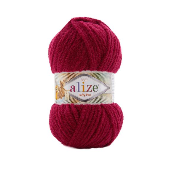 Пряжа Alize Softy Plus 107 нитки для плетіння гачком і спицями