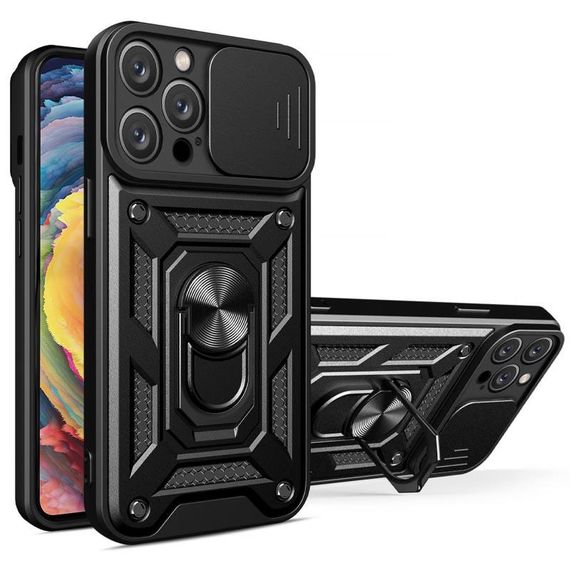 Чехол Ummi Camshield Serge Ring для Apple iPhone 11 Pro (5.8") Черный