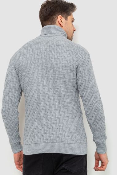 Гольф чоловічий, колір світло-сірий, 161R696 | Зображення 4