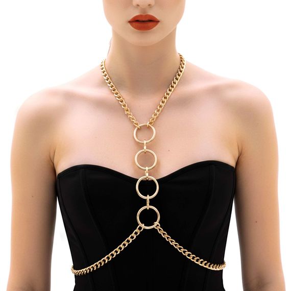 Металева портупея Art of Sex - Mango, колір золото, XS-2XL | Зображення 1