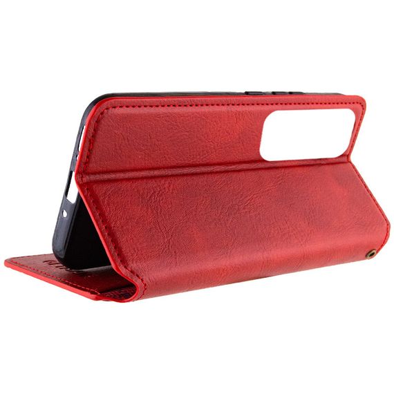 Шкіряний чохол-книжка GETMAN Cubic (PU) для Samsung Galaxy M35 5G Червоний | Зображення 4