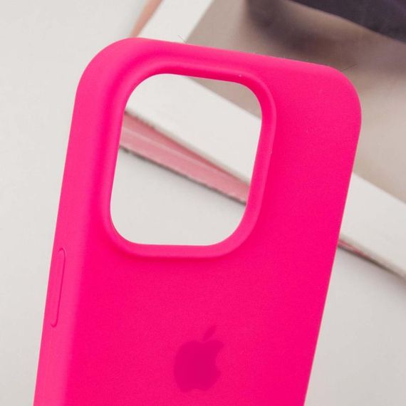 Чохол Silicone Case Full Protective (AA) для Apple iPhone 14 Pro (6.1") Рожевий / Barbie pink | Зображення 2