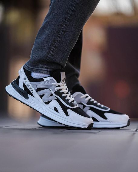 Кросівки чоловічі New Balance White Black | Зображення 4