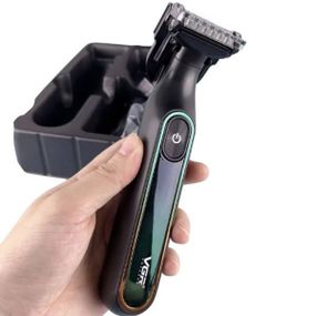 Електробритва акумуляторна з універсальною насадкою VGR V-360 Зелена