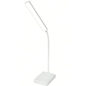 Настольная светодиодная лампа с сенсорным управлением и гибкой ножкой LED 854 Белая