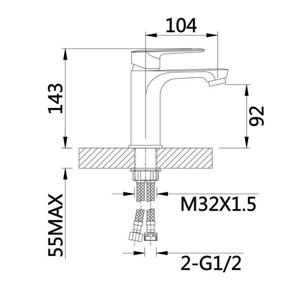 Смеситель для раковины Qtap Leo New QTLEO270CRM45561 Chrome | Зображення 1