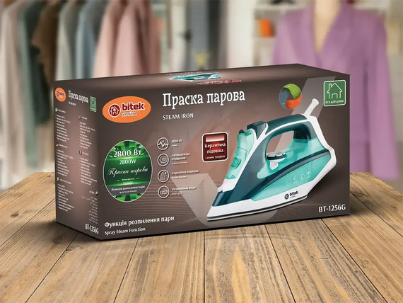 Праска парова з керамічною підошвою 2800Вт BT-1256G | Зображення 3