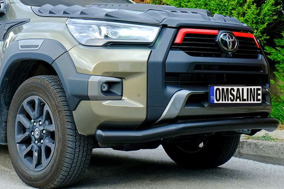 Передняя защита Texas для 2020-2024 (76мм, черный) для Toyota Hilux | Зображення 1