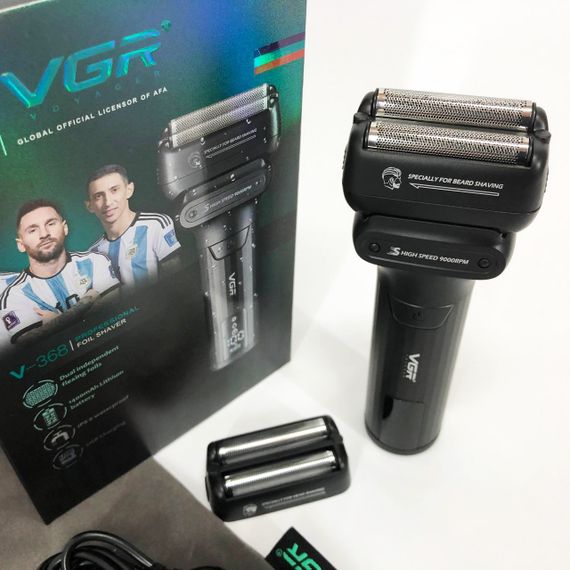 Электрическая бритва со встроенным аккумулятором VGR V-368, Электробритва для профессионального бритья OE-81 | Зображення 6