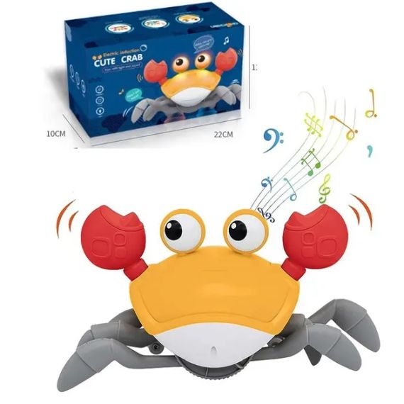 Дитяча інтерактивна іграшка Краб, що танцює, зі звуковими та світловими ефектами | Зображення 5