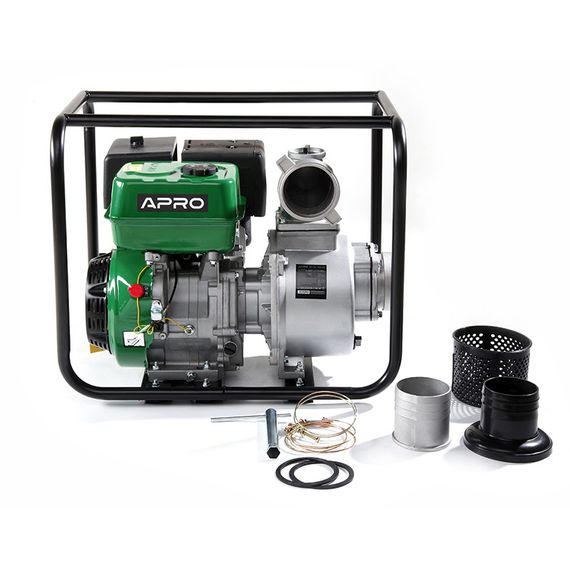 Мотопомпа WP-100 13л.с. 100 м³/ч 25м бензиновая 4-х тактн. APRO | Зображення 4