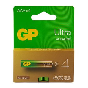 Батарейка GP ULTRA ALKALINE 1.5V 24AU21-SB4 лужна, LR03, ААА
