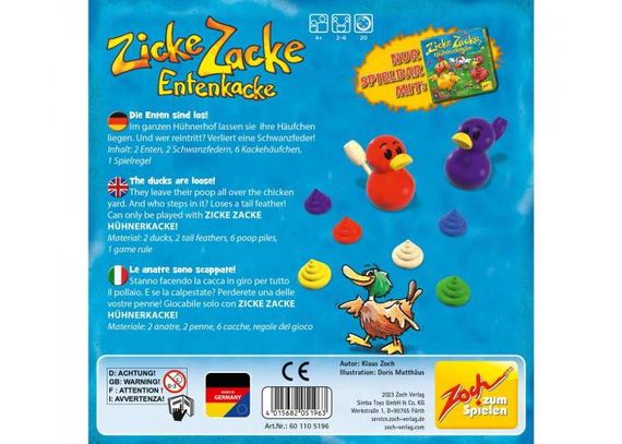 Настільна гра Zicke Zacke Huhnerkacke (Циплячі перегони, доповнення) | Зображення 2