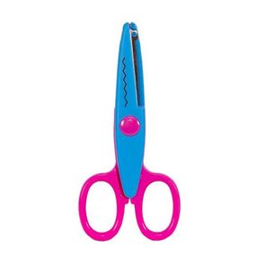 Ножницы деткские 80685(Blue-Pink) с фигурным лезвием