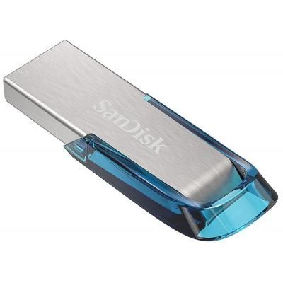 USB флеш накопичувач SanDisk 64GB Ultra Flair Blue USB 3.0 (SDCZ73-064G-G46B) | Зображення 3