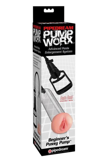 Помпа вакуумна Pipedream Pump Worx Beginner's Pussy прозора, 48.5 см Sex Aura | Зображення 2