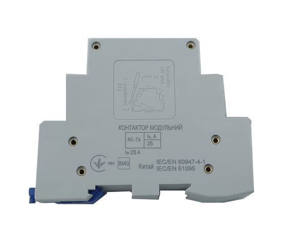 Контактор модульный КМ-1-25-11 25А 230AC 1NO-1NC 2р 1мод. Ny95503807 | Зображення 2