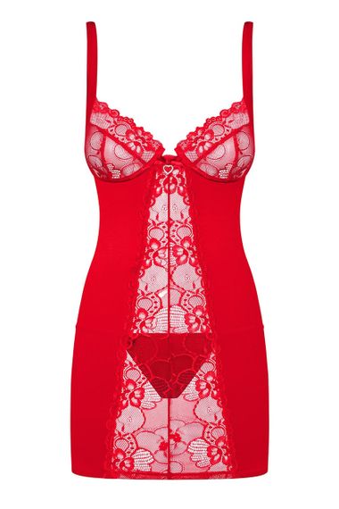 Пеньюар Obsessive Heartina та стрінги L/XL sexstyle | Зображення 7