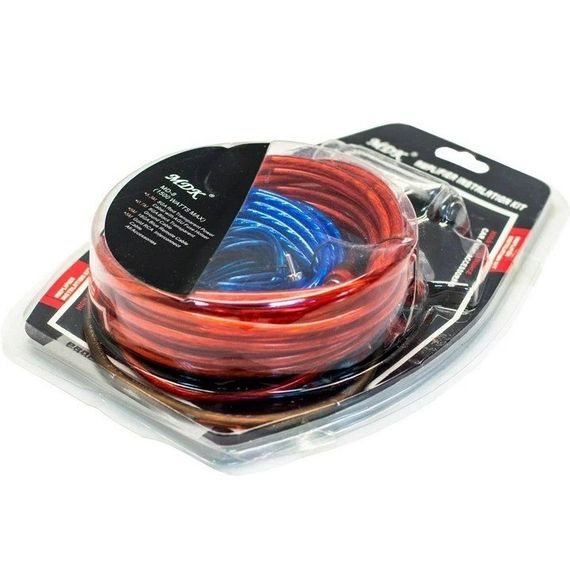 Набор проводов для установки саббуфера kit MD 8, набор кабелей для автоакустики PY-38 | Зображення 4