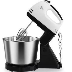 Миксер стационарный с металлической чашей Domotec R6637W Кухонный электрический на 250 Вт TM-176 7 скоростей