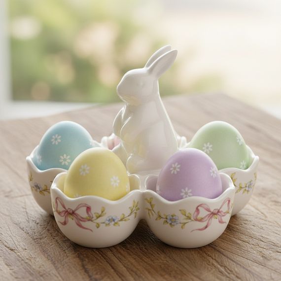Пасхальное блюдо для яиц Rabbit Egg Dish 13 см | Зображення 1