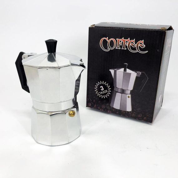 Гейзерные кофеварки на 1-3 чашки, Кофеварка для плити, Практичная кофеварка, Кофейник гейзерный BC-32 | Зображення 8