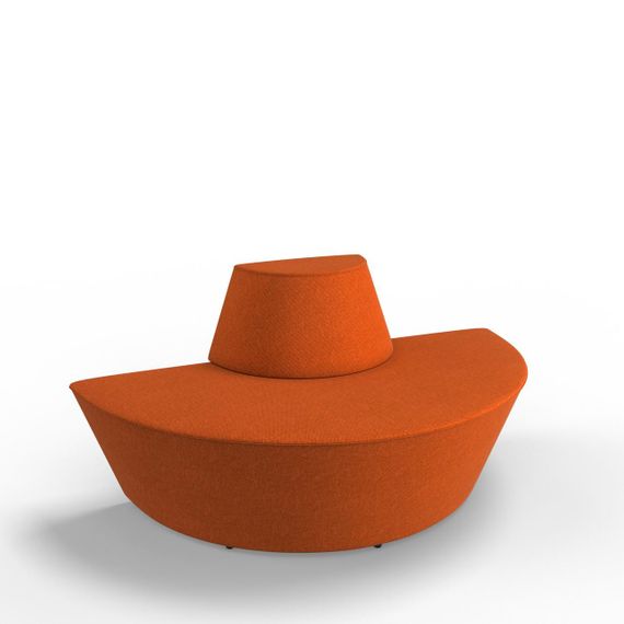 Трехместный диван SOMBRERO Ткань Оранжевый