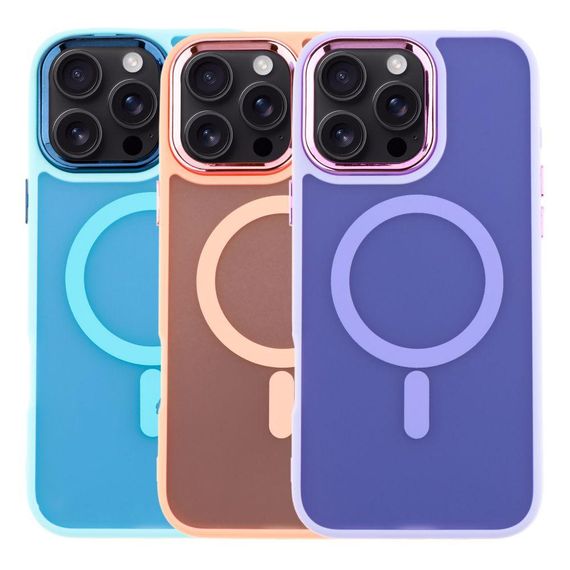Чохол TPU+PC Space Magnetic Color with Magsafe для iPhone 16 Pro Колір Dark Blue