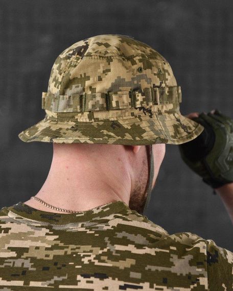 Панама мужская тактическая маскировочная камуфляжная  с молями  пиксель ВТ0992 | Зображення 2