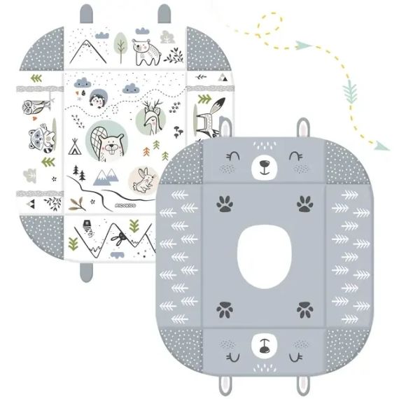 Детский коврик с мягкими бортиками Зайчик, подушкой, развивающий кокон | Зображення 7