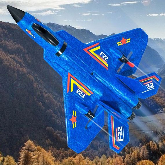 Літак на радіокеруванні SCHE HW32 F22 Fighter Blue | Зображення 1