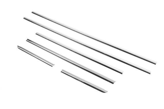 Наружняя окантовка стекол (6 шт, нерж.) Carmos - Турецкая сталь для Hyundai Getz | Зображення 5