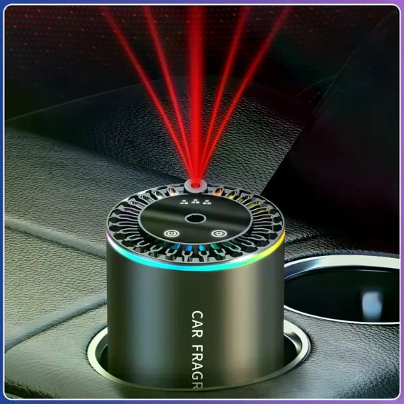 Автомобільний ароматизатор XT015 чорний з RGB-підсвіткою • Аромадифузор «зоряне небо» для авто, дому, офісу та салону машини | Зображення 1
