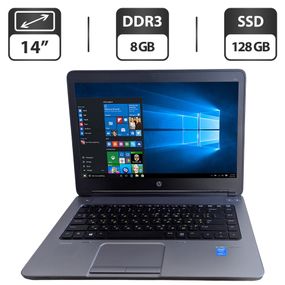 Ноутбук Б-класс HP ProBook 640 G1 / 14" (1600x900) TN / Intel Core i5-4210M (2 (4) ядра по 2.6 - 3.2 GHz) / 8 GB DDR3 / 128 GB SSD / Intel HD Graphic 4600 / WebCam б/у