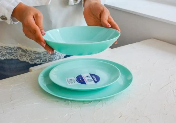 Столовый сервиз Luminarc Diwali Light Turquoise P2963, 18 предметов, на 6 персон | Зображення 5