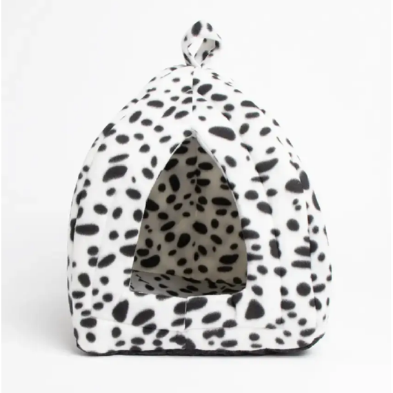 Мягкий домик Pet Hut для собак и кошек Черно-белый