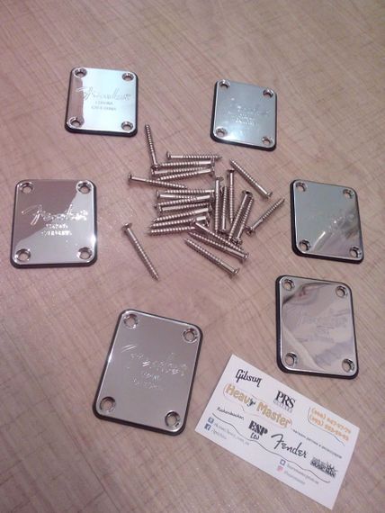 Кріплення для грифа некплейт neckplate електрогітари бас-гітари Fender Stratocaster Telecaster Jazz Bass | Зображення 5