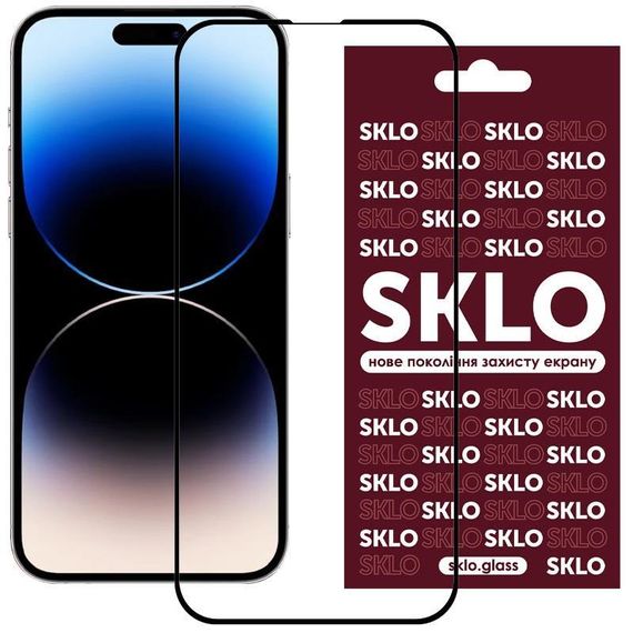 Захисне скло SKLO 3D для Apple iPhone 17 Air (6.5") Чорний