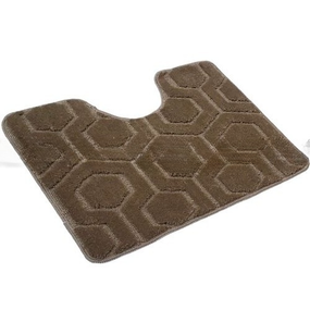 Килимок для ванних кімнат поліпропіленовий TM DarianA Standard u-cut 60*50 бежевий соти