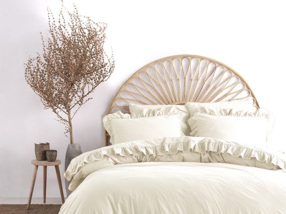 Постільна білизна Limasso Stonewashed Exclusive Ranforse 200 х 220 см Akdeniz Krem