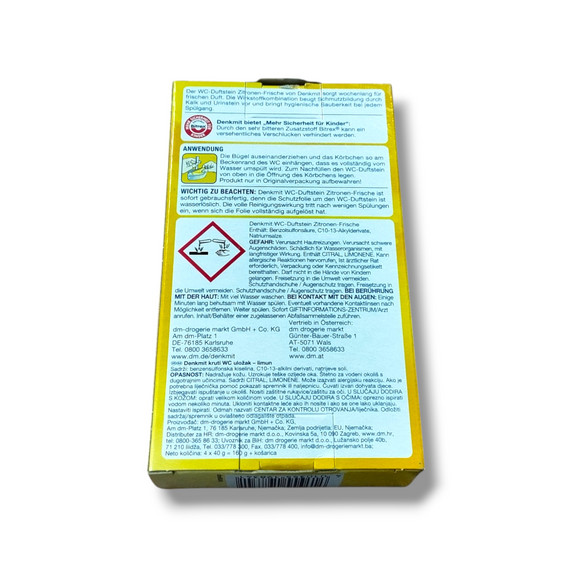 DenkMit Туалетний блок + 4 запаски для унітазу WC Stein Zitronen-Frische | Зображення 1