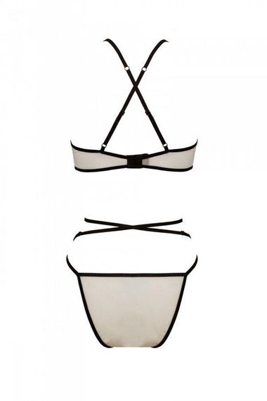 Комплект белья Passion CHIKA SET, S/M, cream, топ, трусики sexstyle | Зображення 4