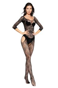 Бодістокінг - Bodystocking 6032, Black, S/L