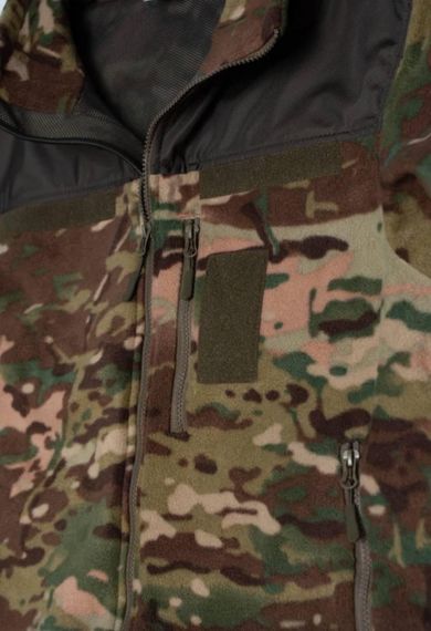 Флісова кофта Мультикам з Оливковими вставками 3D сітка MTP Military | Зображення 7