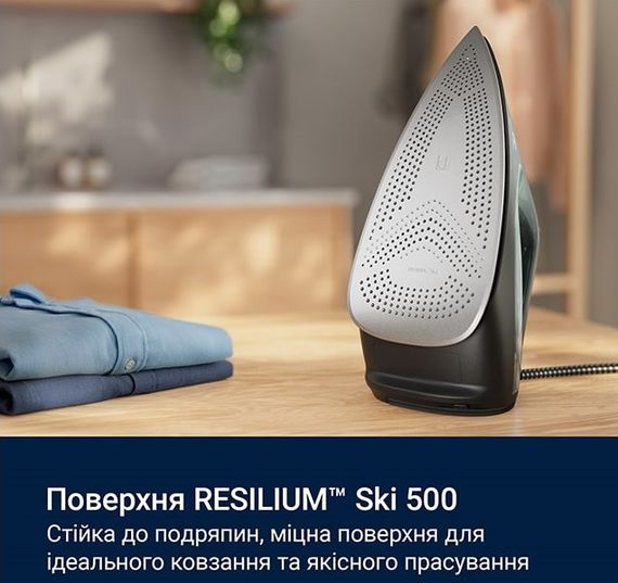Праска Electrolux , 2600Вт, 370мл, паровий удар 230гр, алюмінієва підошва, зелено-чорний (E7SI2-6OG) | Зображення 1