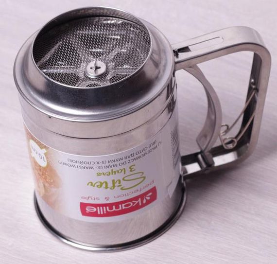 Кружка сито з потрійним просіванням діаметр 10см для сипучих продуктів | Зображення 3